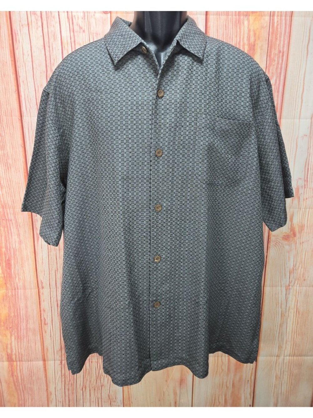 Tommy Bahama Mens Original Fit Silk Blend Shirt Size XL
